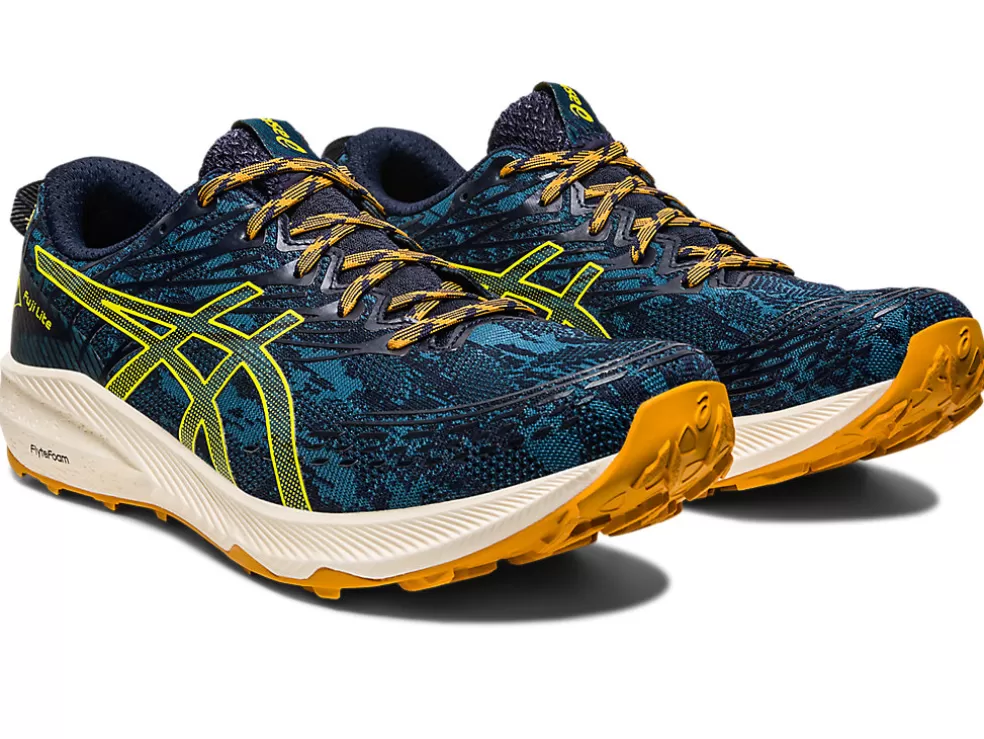 New ASICS Fuji Lite 3 Ink Teal/Golden Yellow