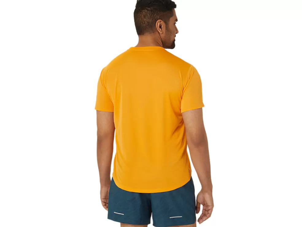 Discount ASICS FUJITRAIL LOGO SHORT SLEEVE TOP Fellow Yellow/Lichen Green/Graphite Grey