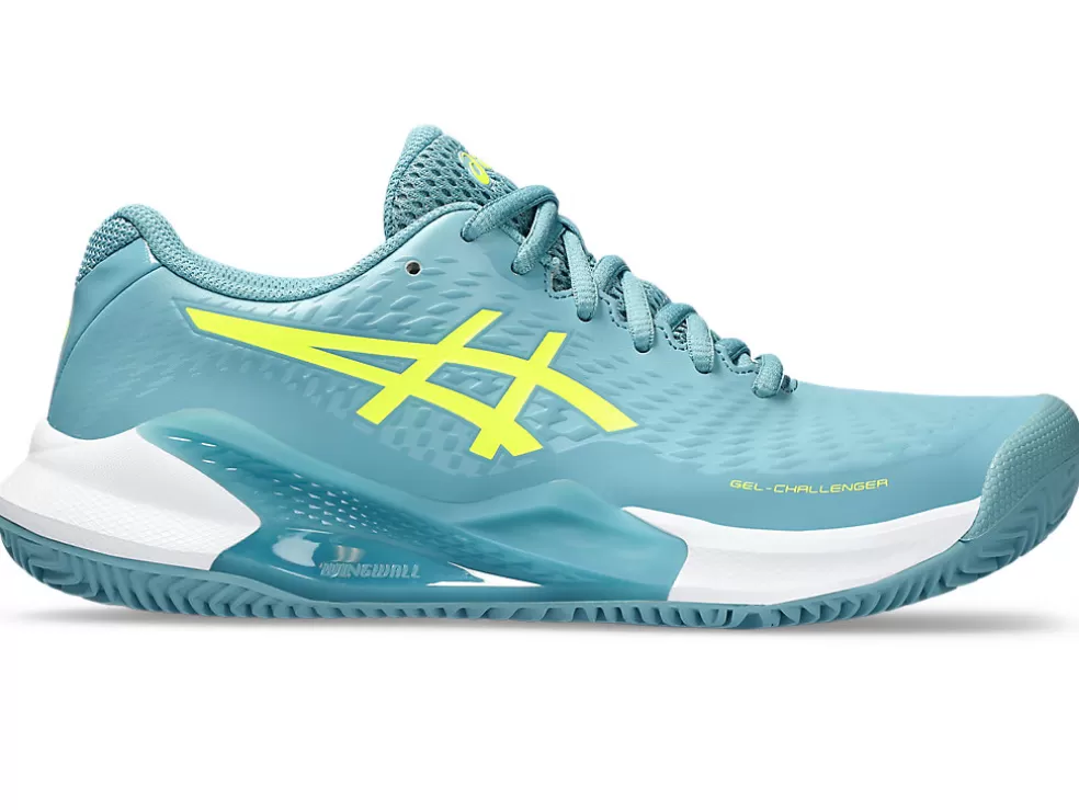 Cheap ASICS GEL-CHALLENGER 14 CLAY Gris Blue/Safety Yellow