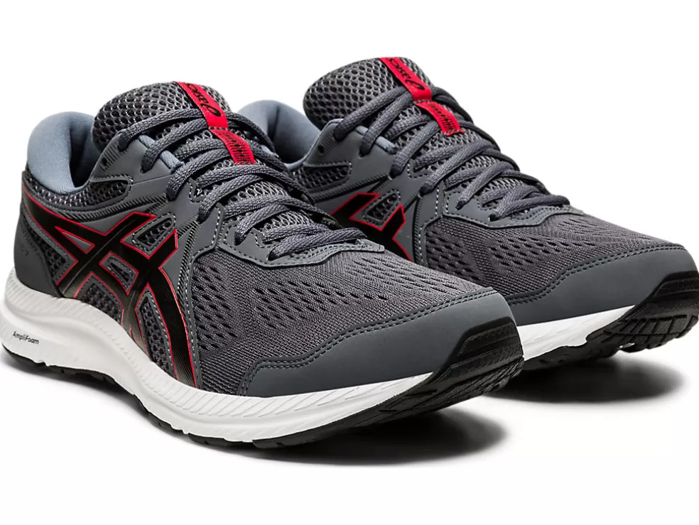 Cheap ASICS GEL-CONTEND 7 Carrier Grey/Classic Red