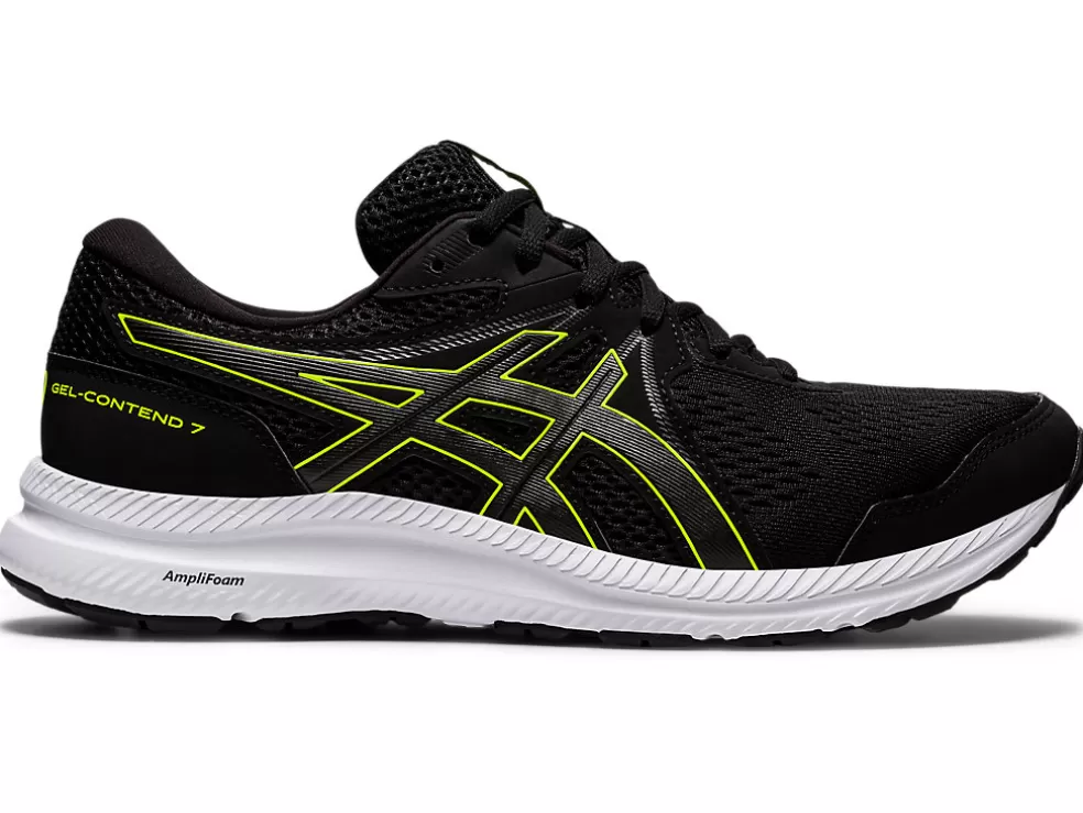 Fashion ASICS GEL-CONTEND 7 EXTRA WIDE Black/Hazard Green