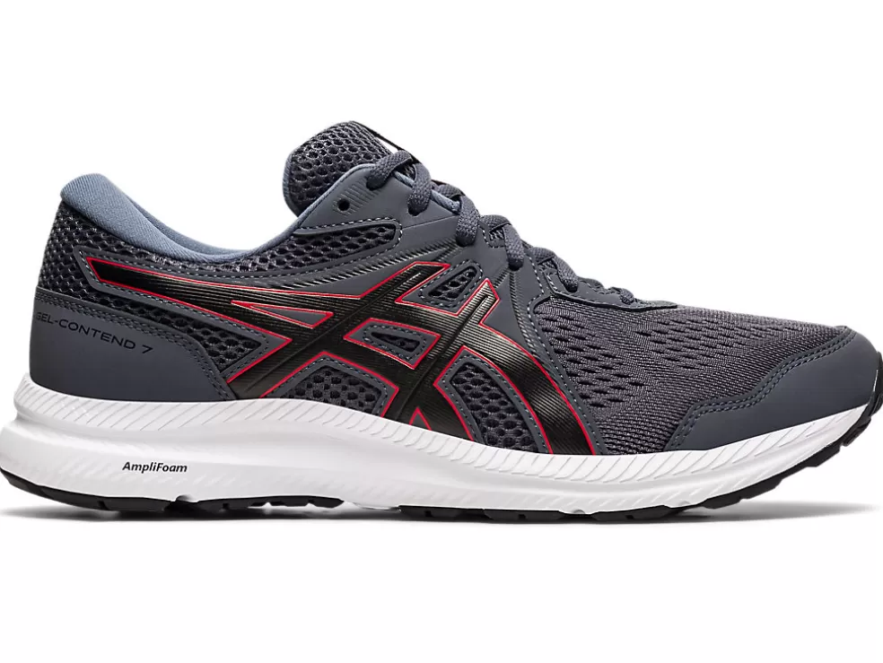 Fashion ASICS GEL-CONTEND 7 EXTRA WIDE Carrier Grey/Classic Red