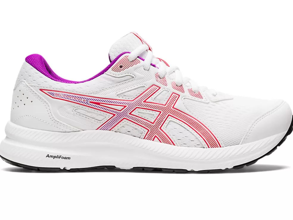 Online ASICS GEL-CONTEND 8 White/Red Alert