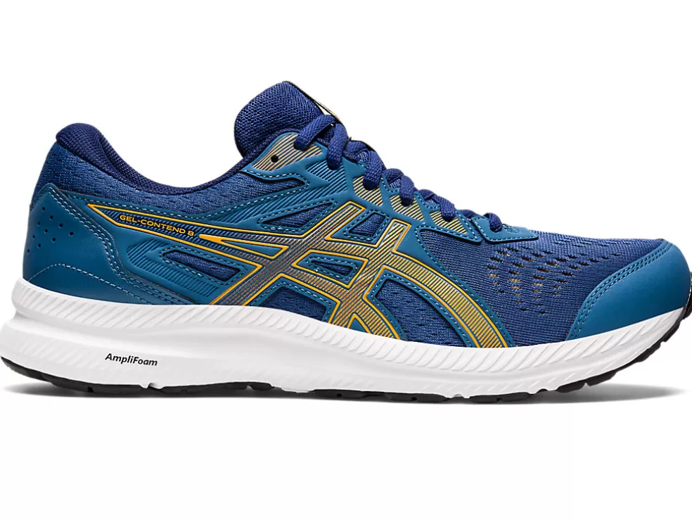 Cheap ASICS GEL-CONTEND 8 Azure/Amber