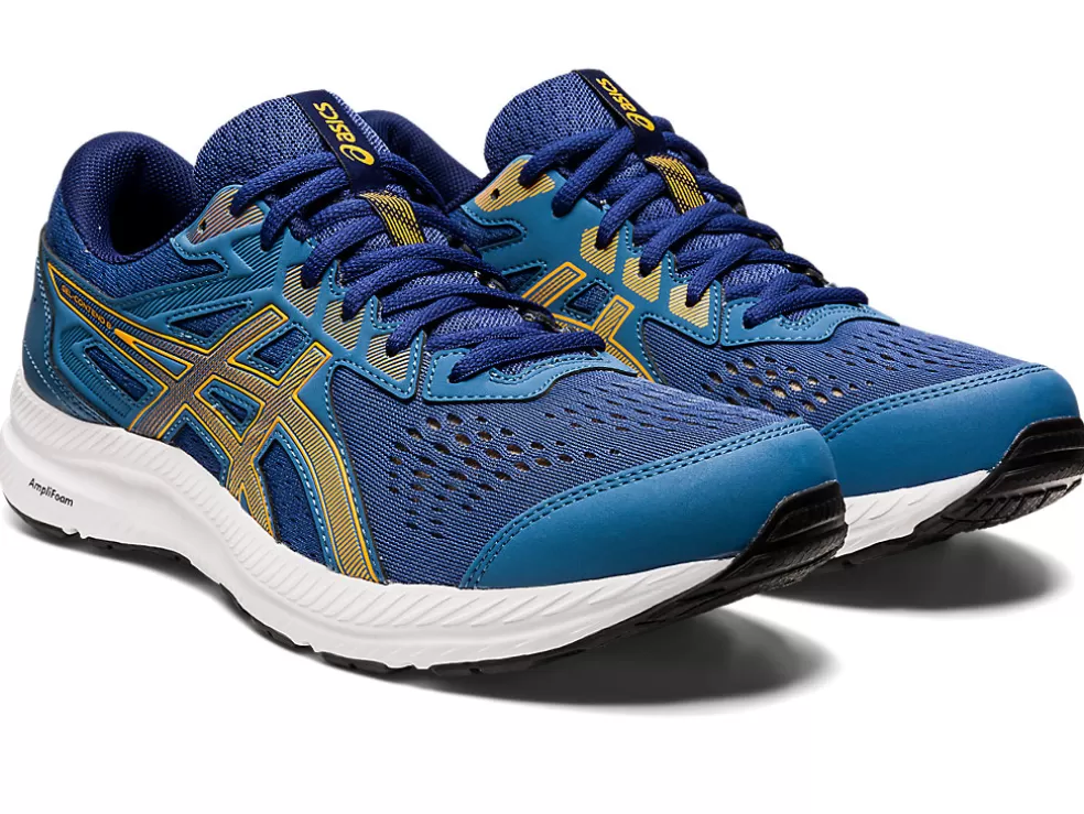 Cheap ASICS GEL-CONTEND 8 Azure/Amber