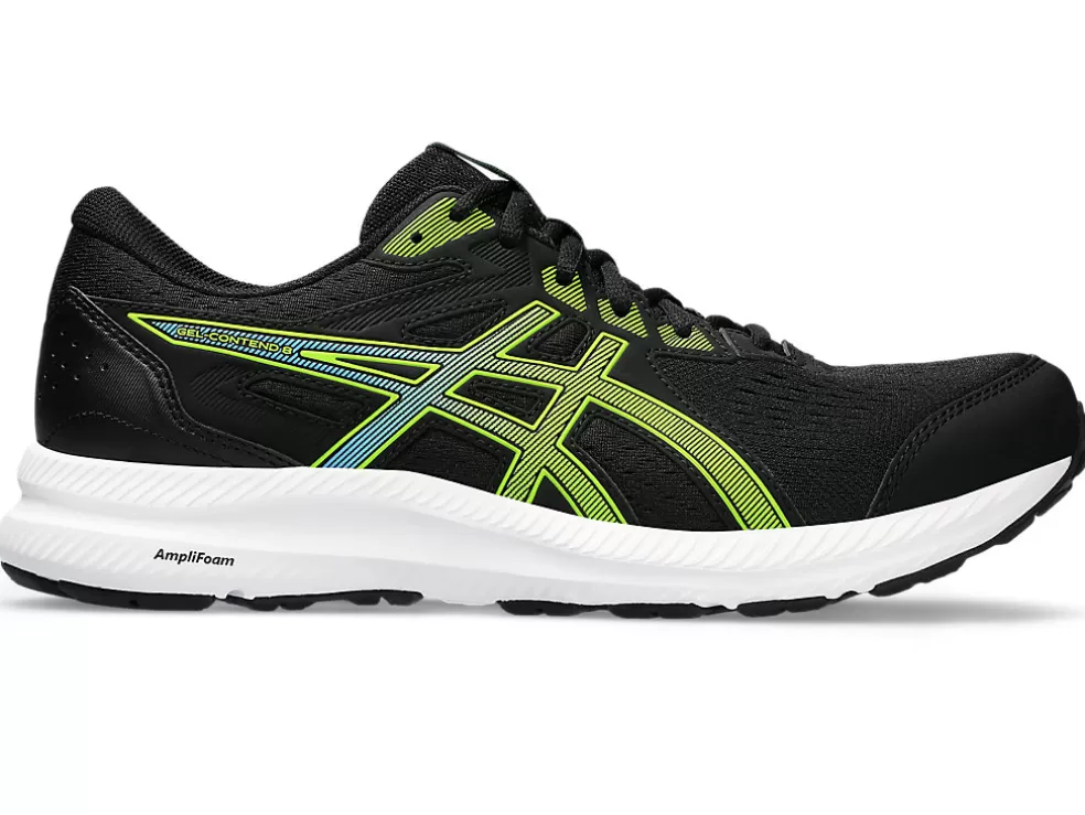 Cheap ASICS GEL-CONTEND 8 Black/Electric Lime