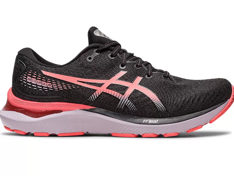 Cheap ASICS GEL-CUMULUS 24 Black/Papaya