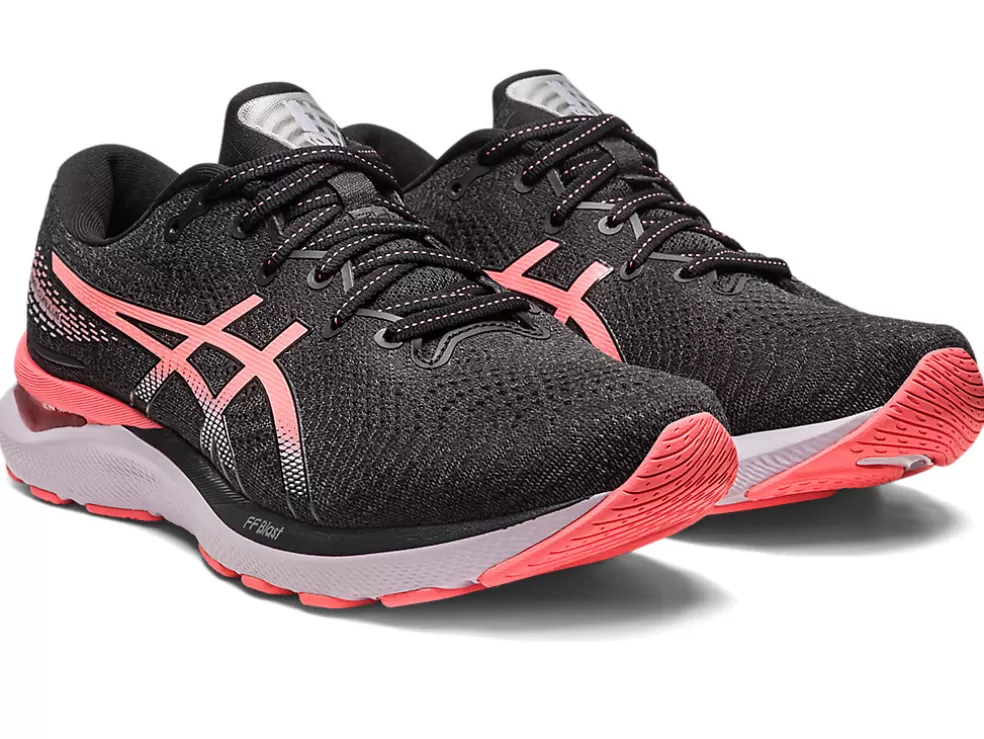 Cheap ASICS GEL-CUMULUS 24 Black/Papaya