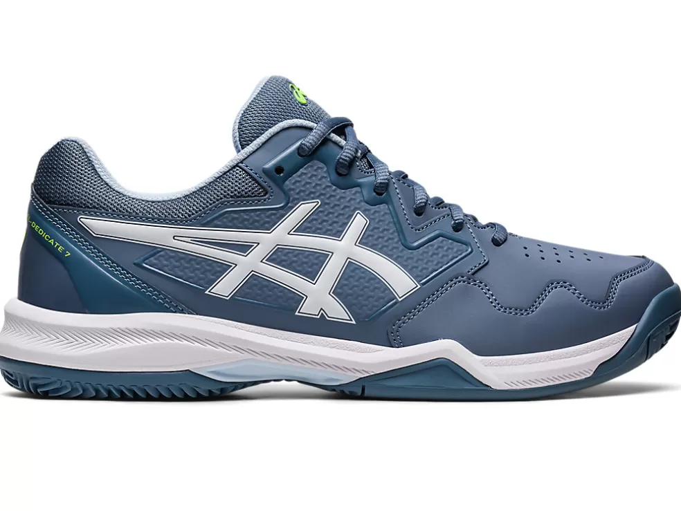 Best ASICS GEL-DEDICATE 7 CLAY Steel Blue/White