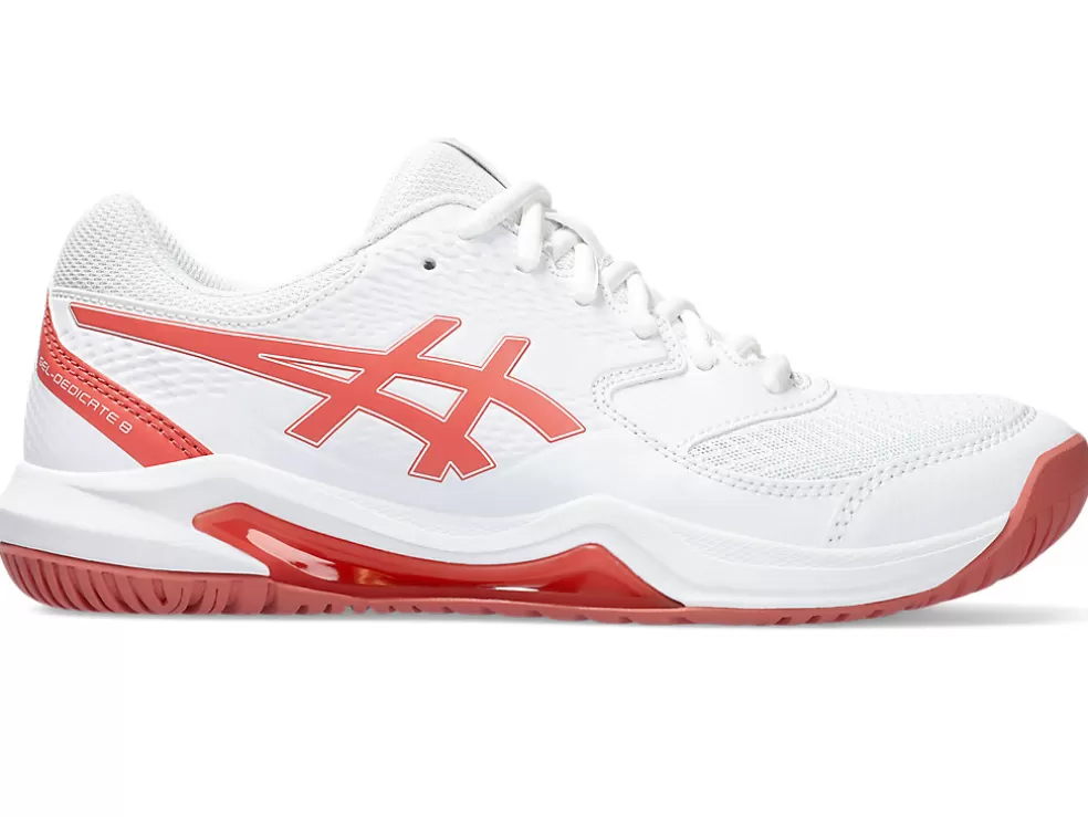 Shop ASICS GEL-DEDICATE 8 White/Light Garnet