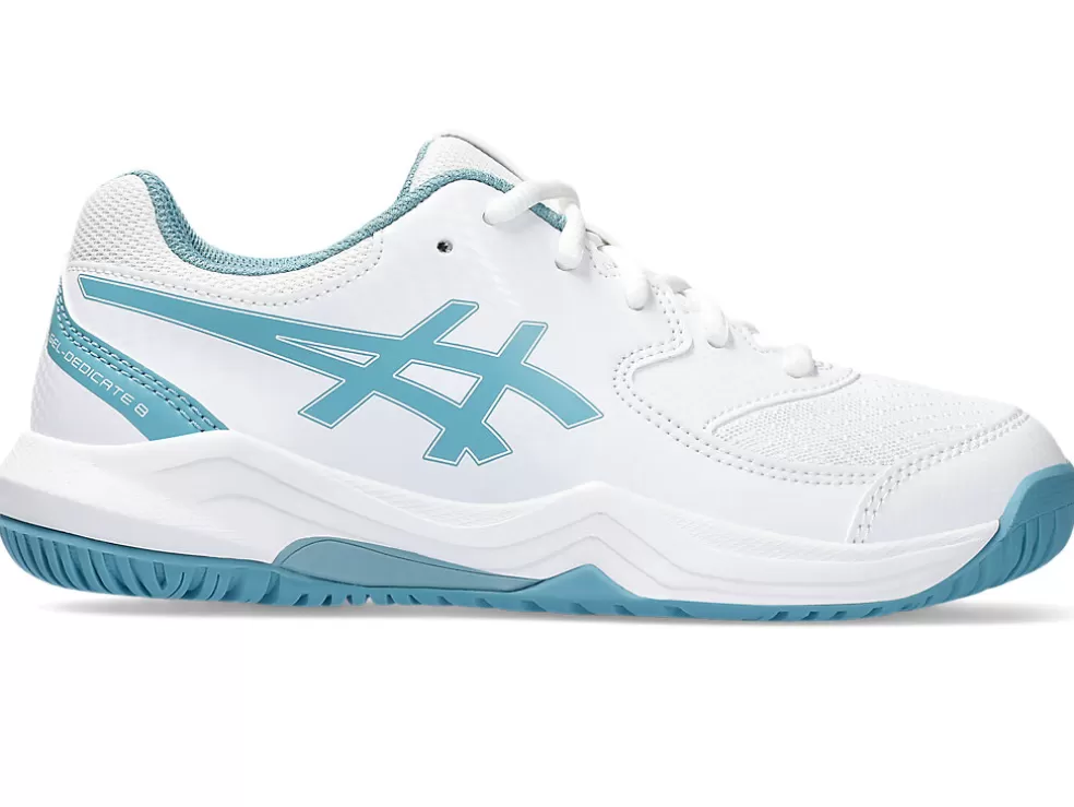 Fashion ASICS GEL-DEDICATE 8 GRADE SCHOOL White/Gris Blue