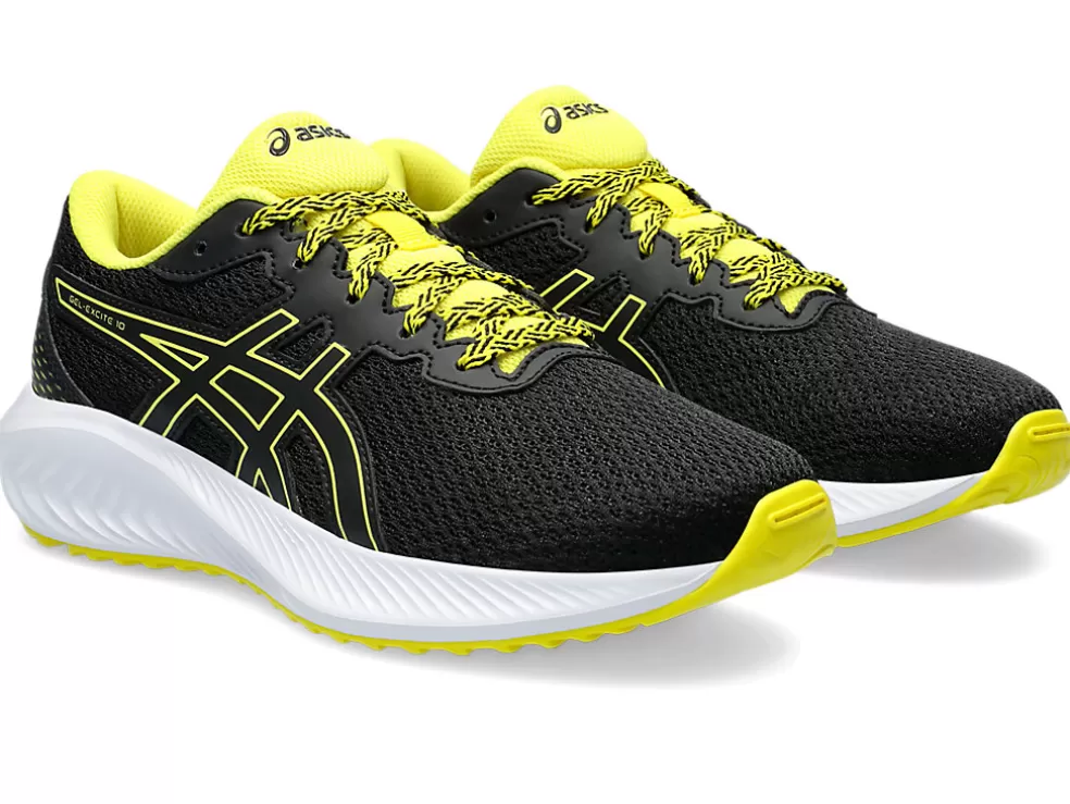 Sale ASICS GEL-EXCITE 10 GRADE SCHOOL Black/Bright Yellow