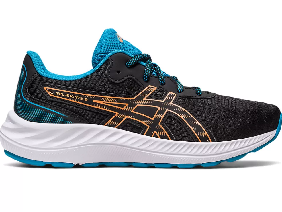 Clearance ASICS GEL-EXCITE 9 GRADE SCHOOL Black/Sun Peach