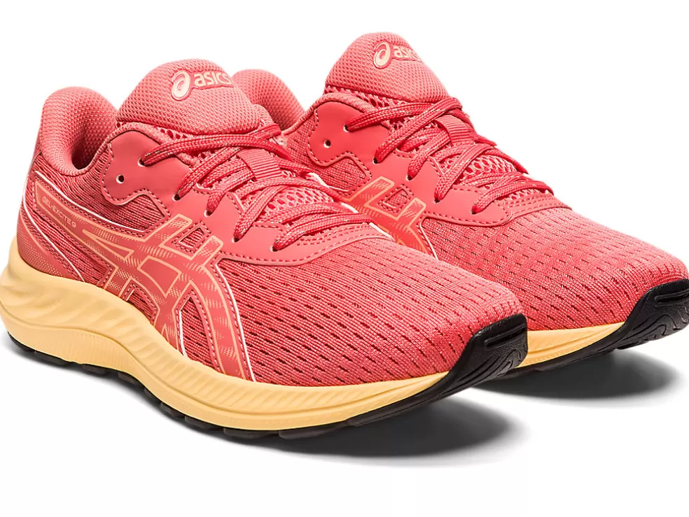 New ASICS GEL-EXCITE 9 GRADE SCHOOL Papaya/Summer Dune