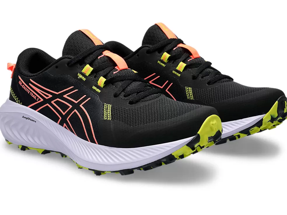 Cheap ASICS GEL-EXCITE TRAIL 2 Black/Sun Coral