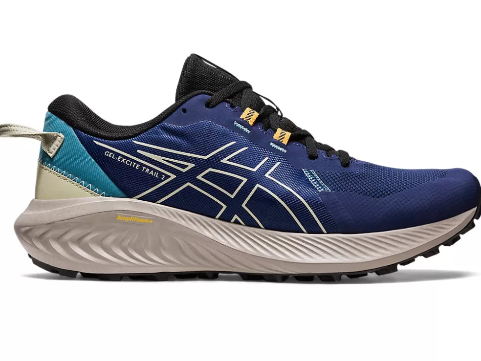 Online ASICS GEL-EXCITE TRAIL 2 Deep Ocean/Dried Leaf Green