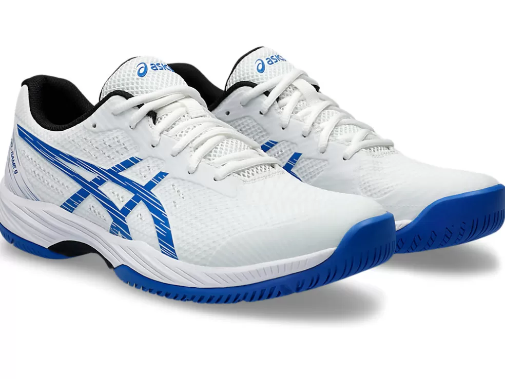 Hot ASICS GEL-GAME 9 White/Tuna Blue