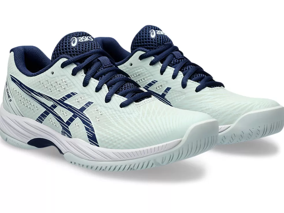 New ASICS GEL-GAME 9 Pale Mint/Blue Expanse