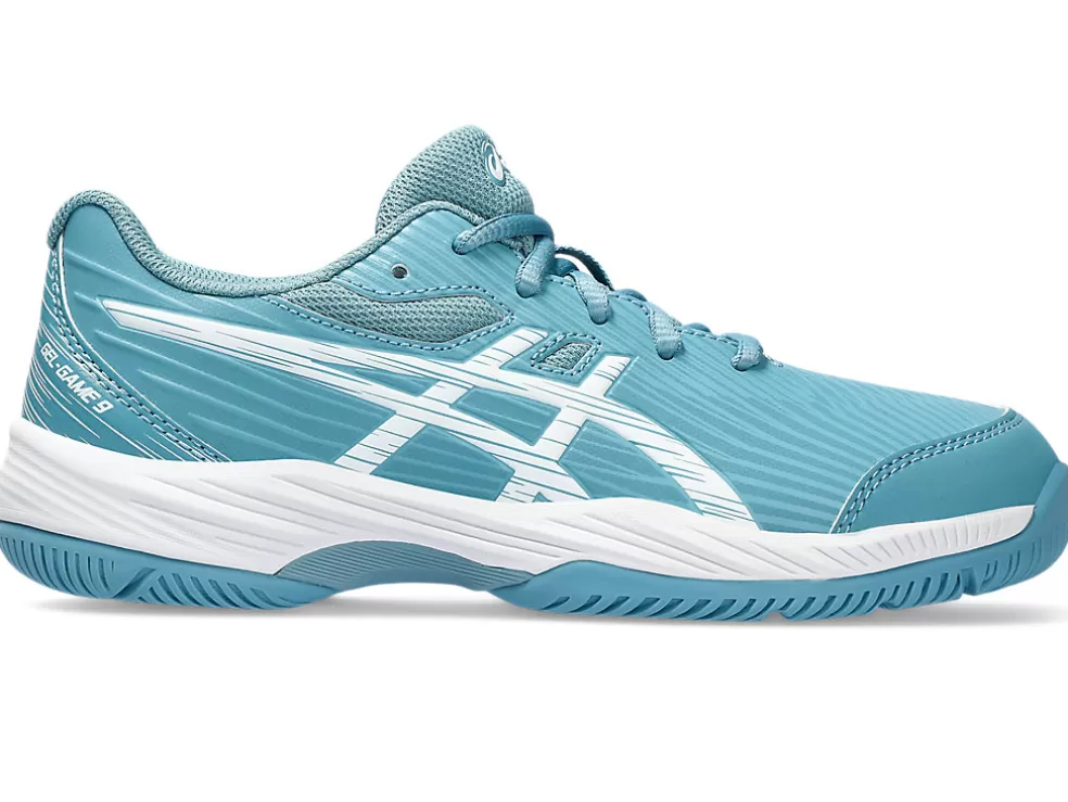 Online ASICS GEL-GAME 9 GRADE SCHOOL Gris Blue/White