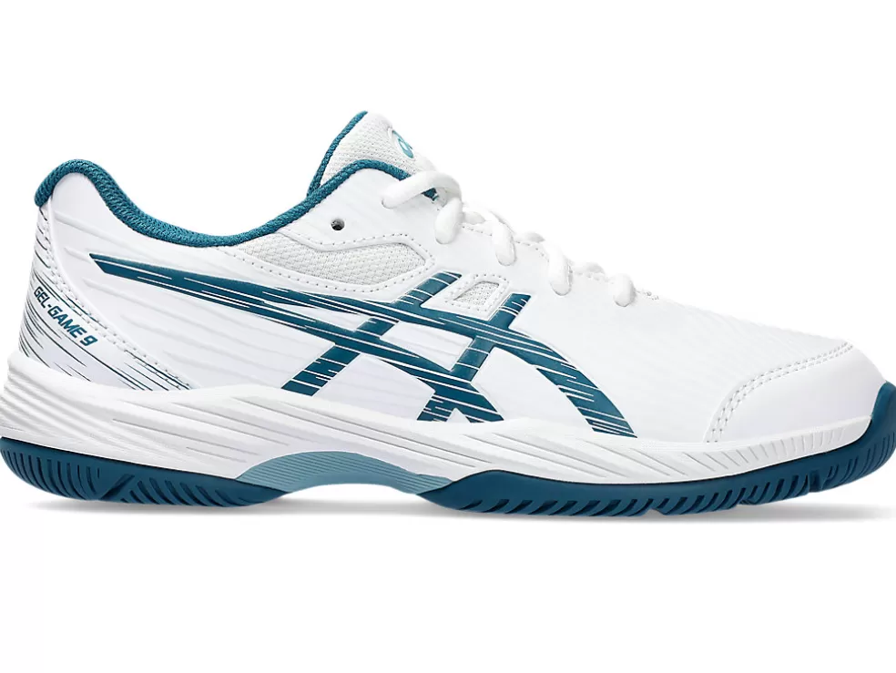 Sale ASICS GEL-GAME 9 GRADE SCHOOL White/Restful Teal