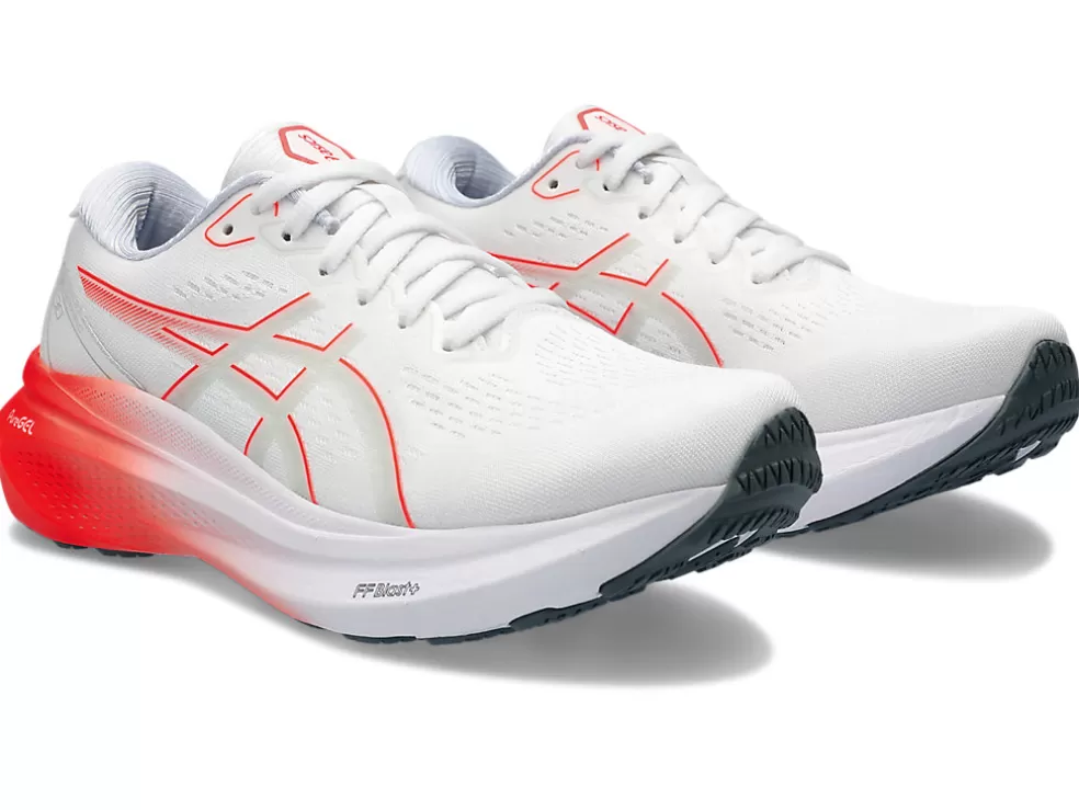 Store ASICS GEL-KAYANO 30 White/Sunrise Red