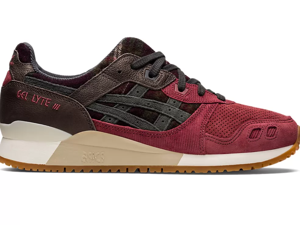 Cheap ASICS GEL-LYTE III OG Brisket Red/Obsidian Grey