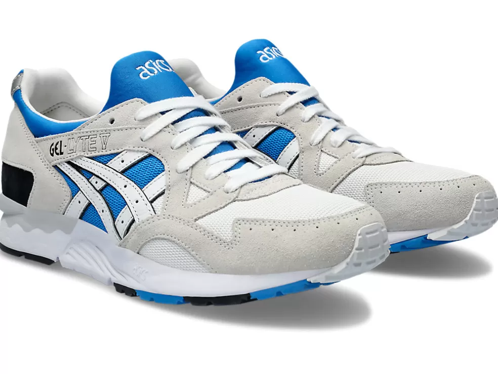 Best ASICS GEL-LYTE V White/Electric Blue