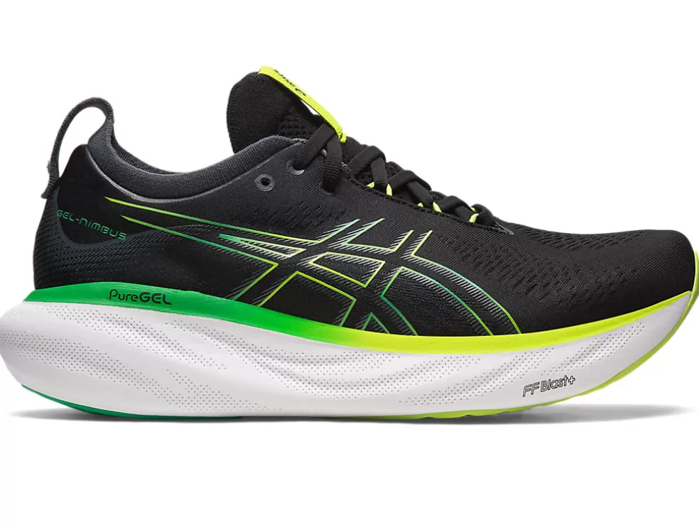 Flash Sale ASICS GEL-NIMBUS 25 Black/Lime Zest