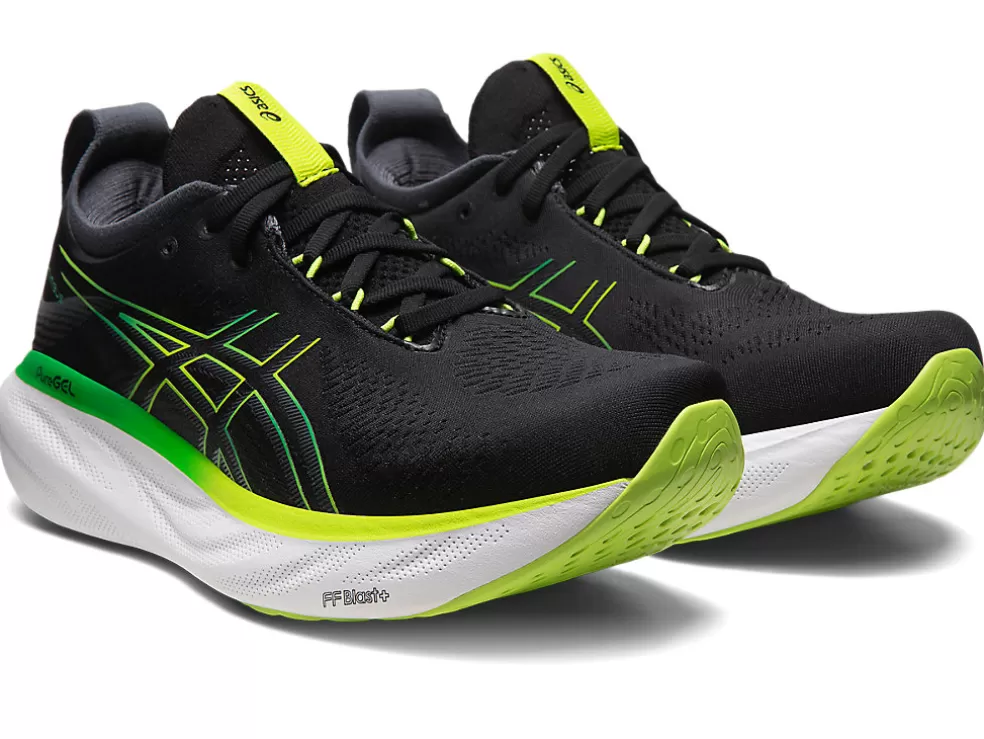 Flash Sale ASICS GEL-NIMBUS 25 Black/Lime Zest