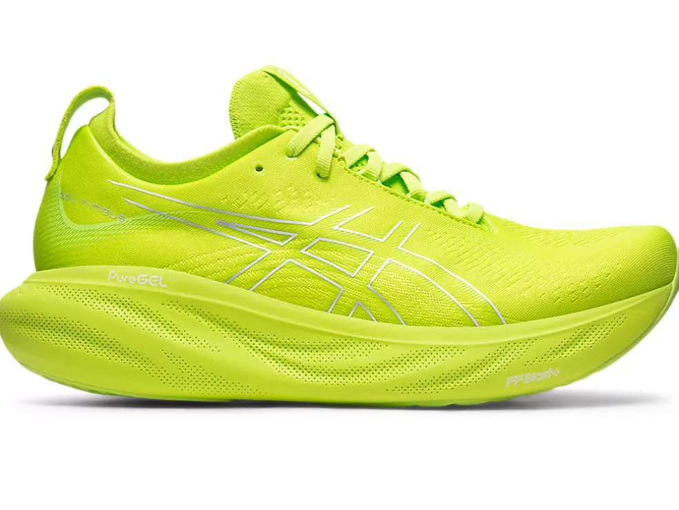 Cheap ASICS GEL-NIMBUS 25 Lime Zest/White