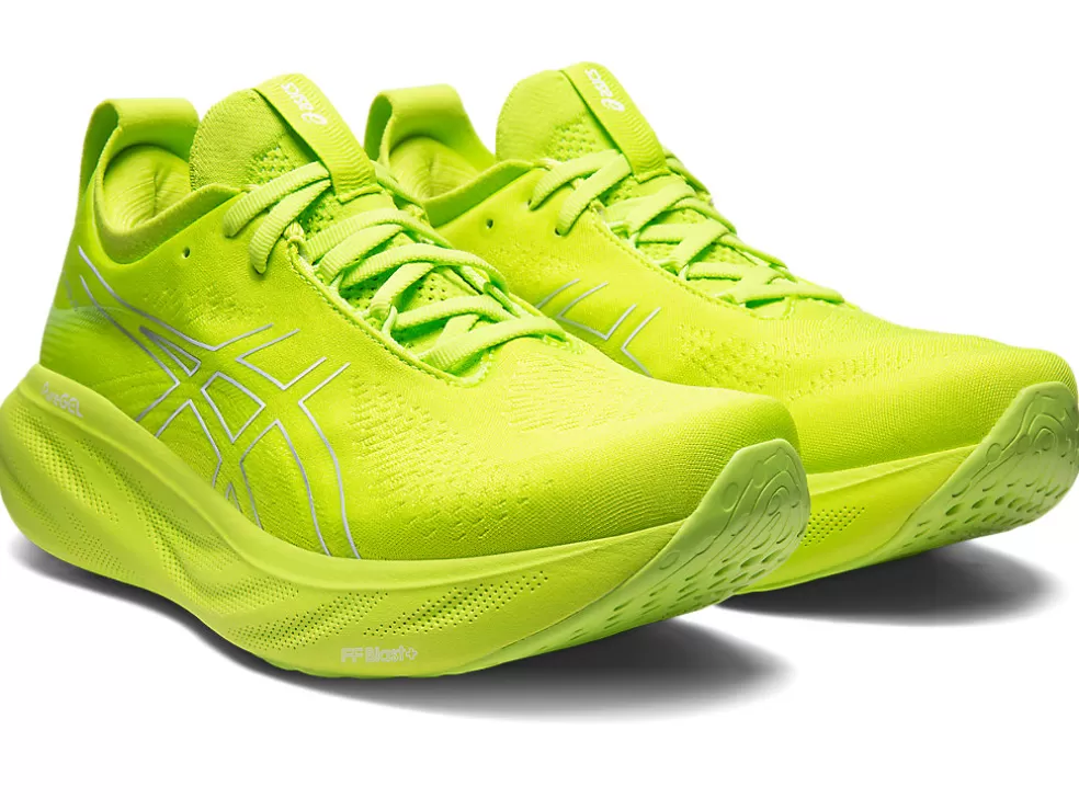 Cheap ASICS GEL-NIMBUS 25 Lime Zest/White