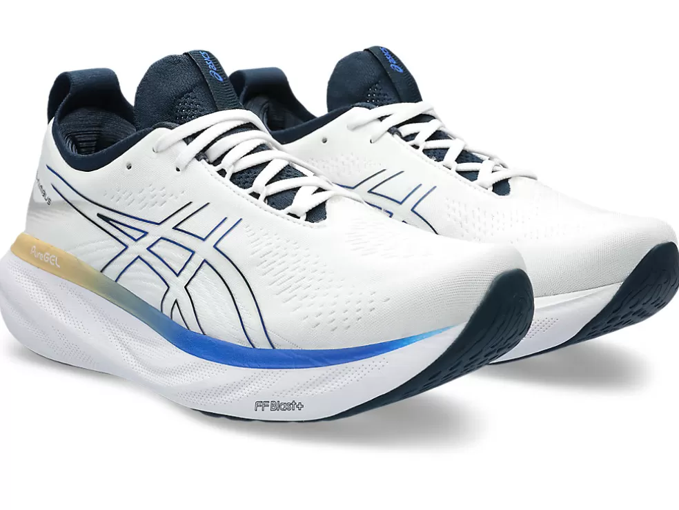 New ASICS GEL-NIMBUS 25 White/Illusion Blue