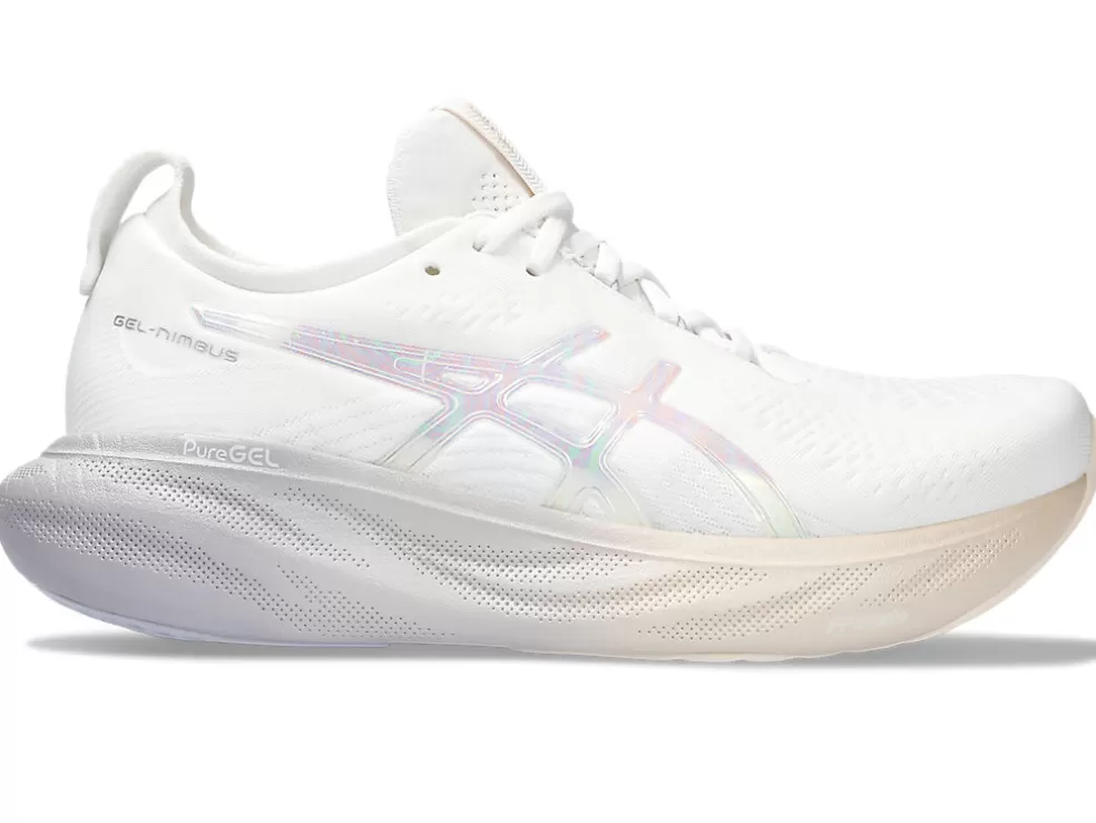 Sale ASICS GEL-NIMBUS 25 ANNIVERSARY White/Rose Dust