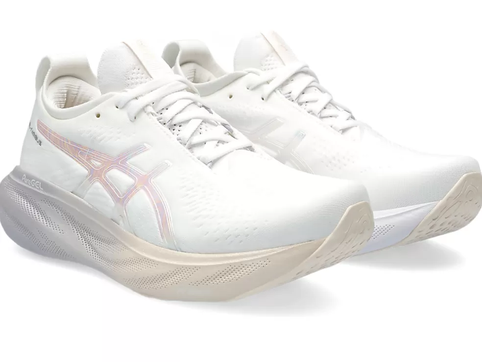 Sale ASICS GEL-NIMBUS 25 ANNIVERSARY White/Rose Dust