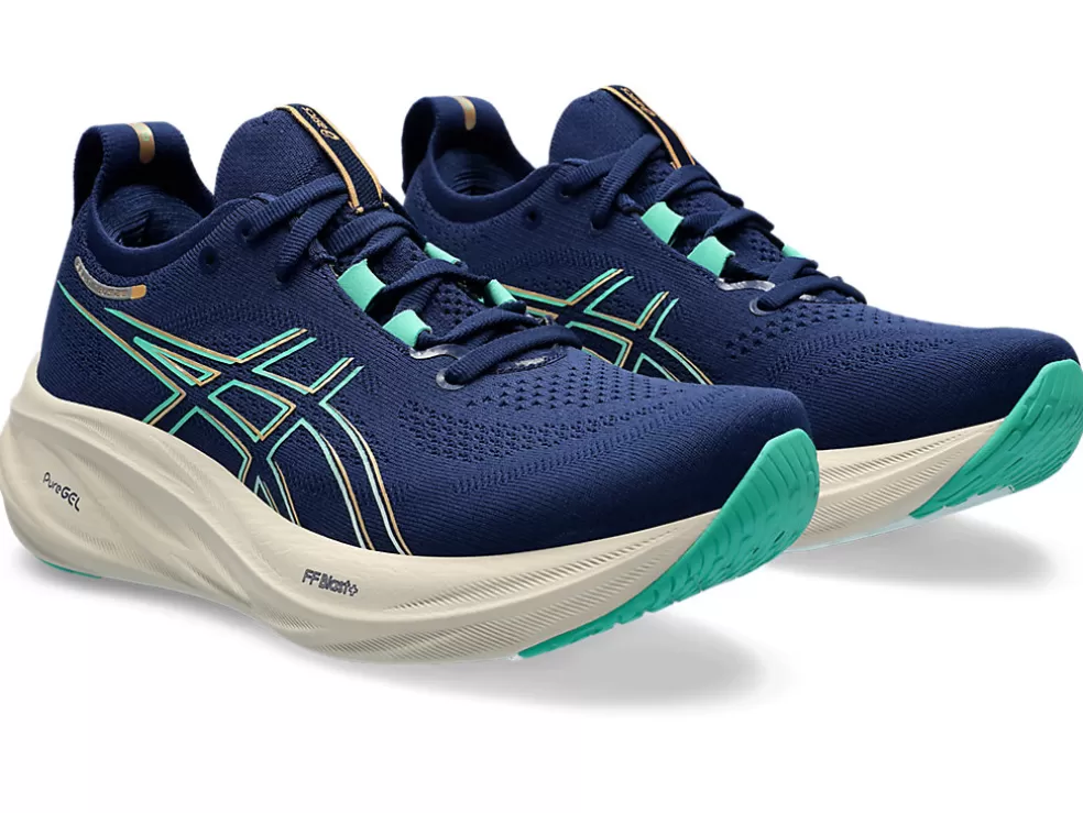 Store ASICS GEL-NIMBUS 26 Blue Expanse/Aurora Green