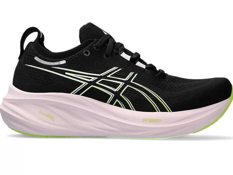 Outlet ASICS GEL-NIMBUS 26 Black/Neon Lime