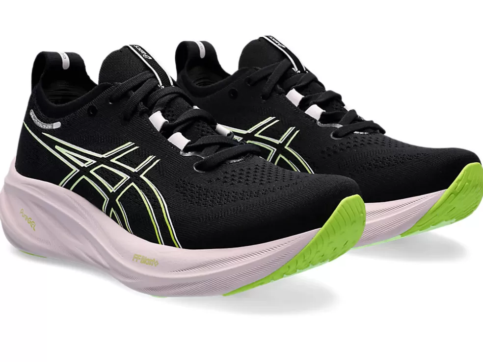 Outlet ASICS GEL-NIMBUS 26 Black/Neon Lime