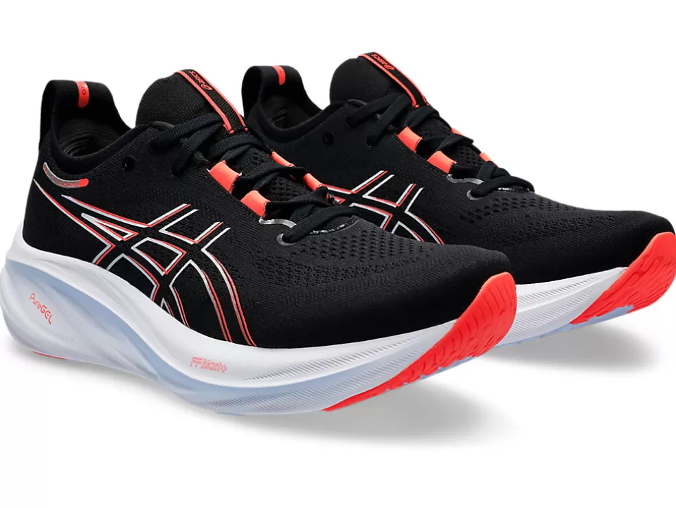 Shop ASICS GEL-NIMBUS 26 Black/True Red