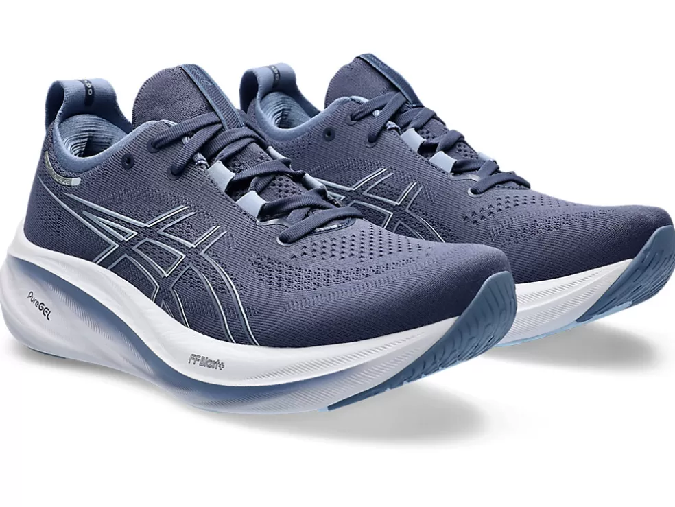 New ASICS GEL-NIMBUS 26 Thunder Blue/Denim Blue