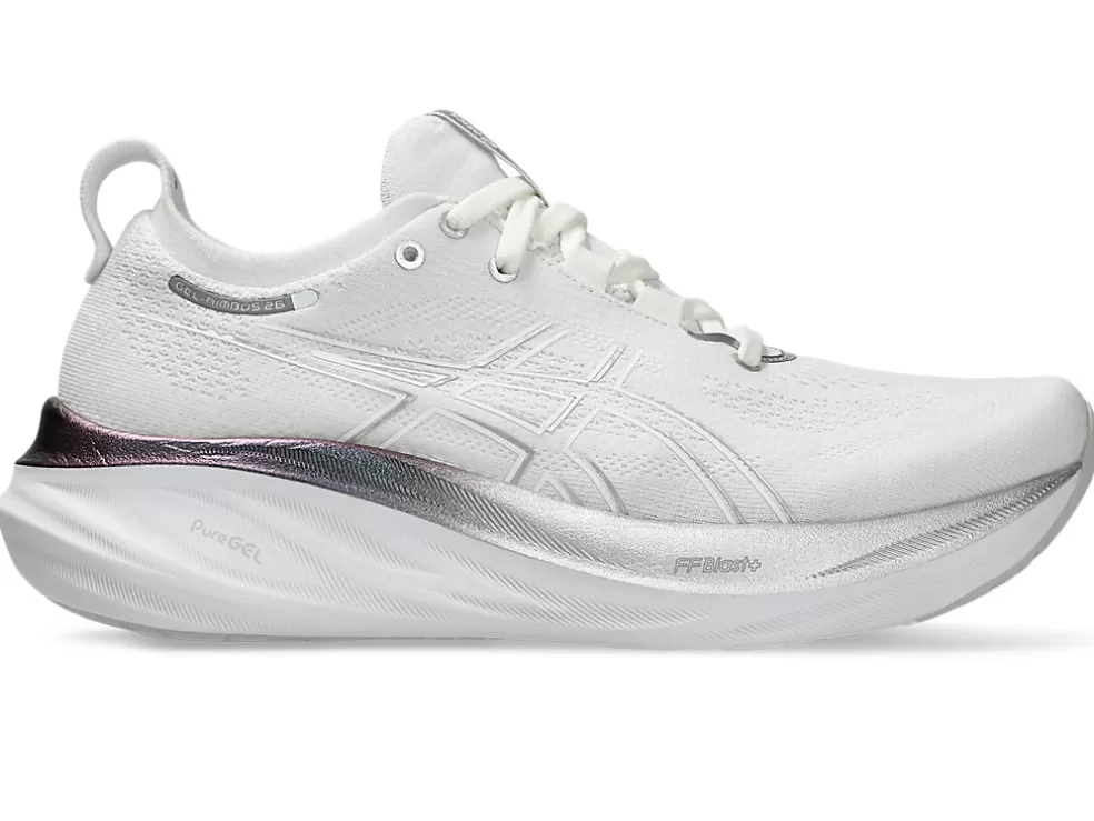 Sale ASICS GEL-NIMBUS 26 PLATINUM Real White/Pure Silver