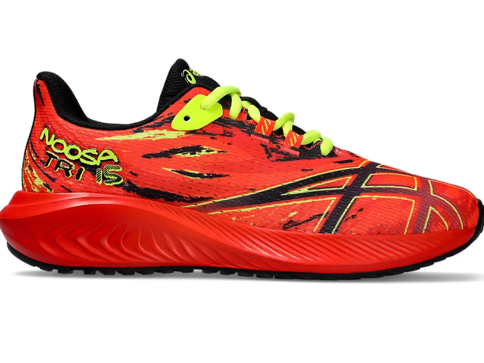 Cheap ASICS GEL-NOOSA TRI 15 GRADE SCHOOL Sunrise Red/Black