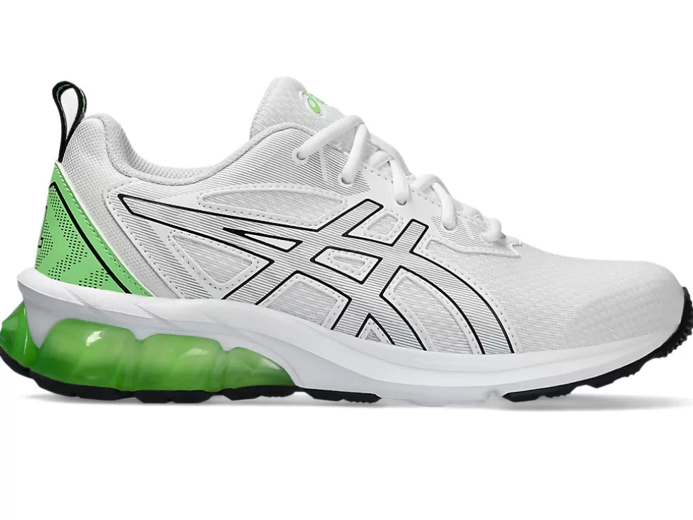 Store ASICS GEL-QUANTUM 90 IV GRADE SCHOOL White/Bright Lime