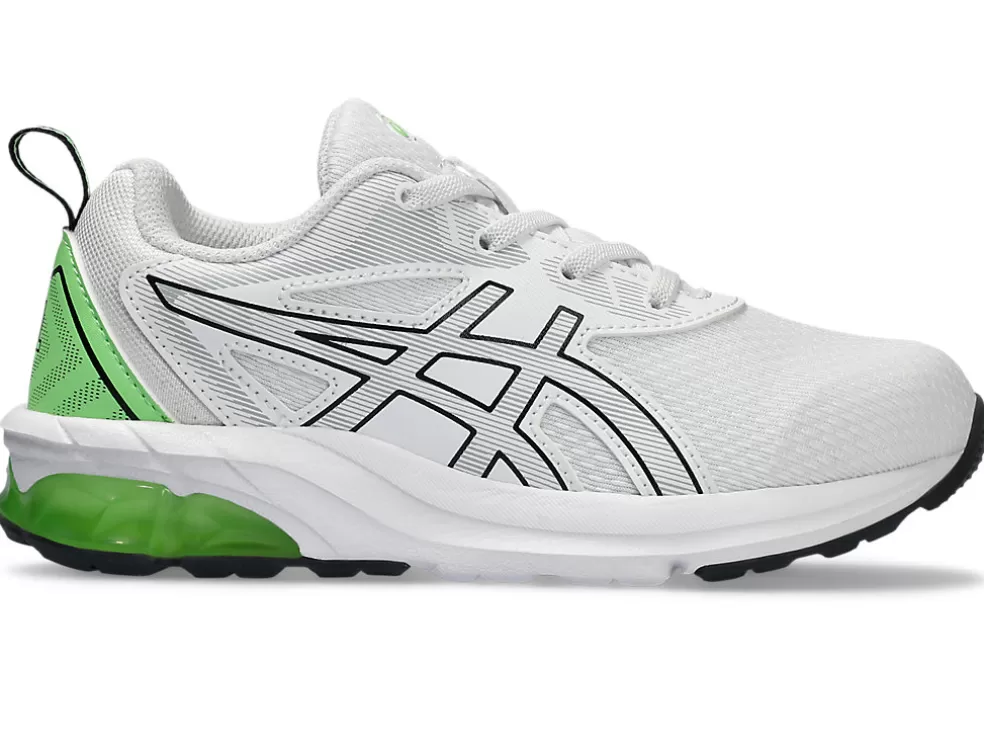 Clearance ASICS GEL-QUANTUM 90 IV PRE-SCHOOL White/Bright Lime