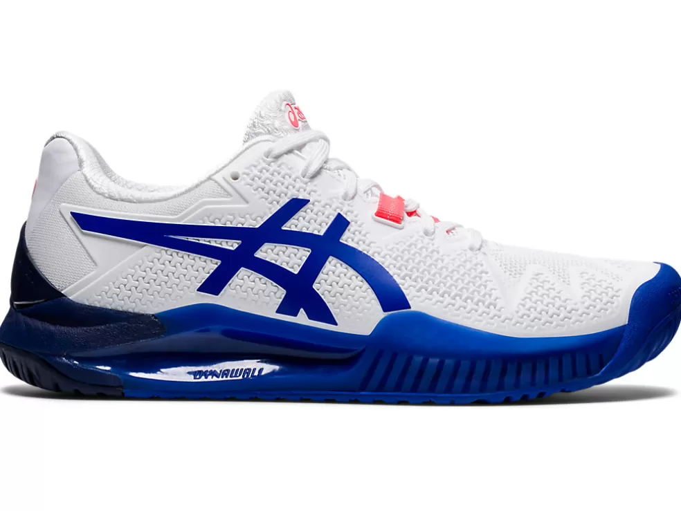 Outlet ASICS GEL-Resolution 8 White/Lapis Lazuli Blue