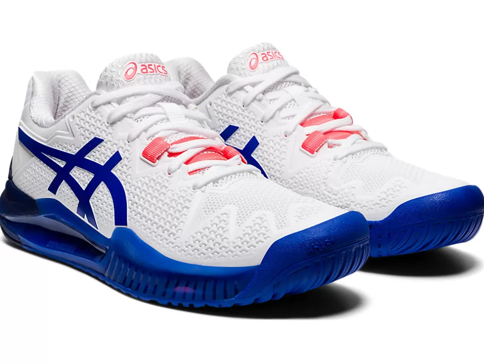 Outlet ASICS GEL-Resolution 8 White/Lapis Lazuli Blue