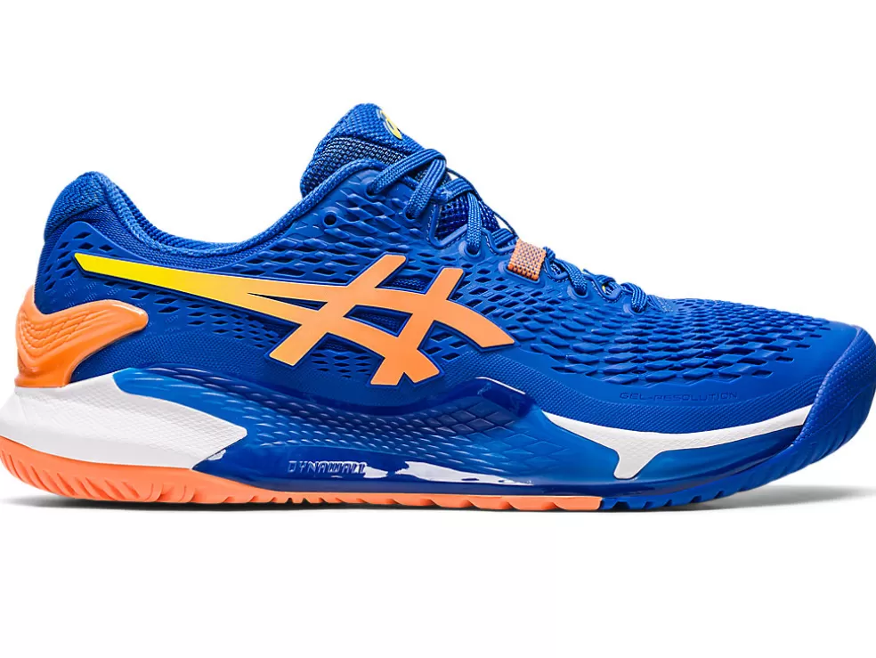 Online ASICS GEL-RESOLUTION 9 Tuna Blue/Sun Peach