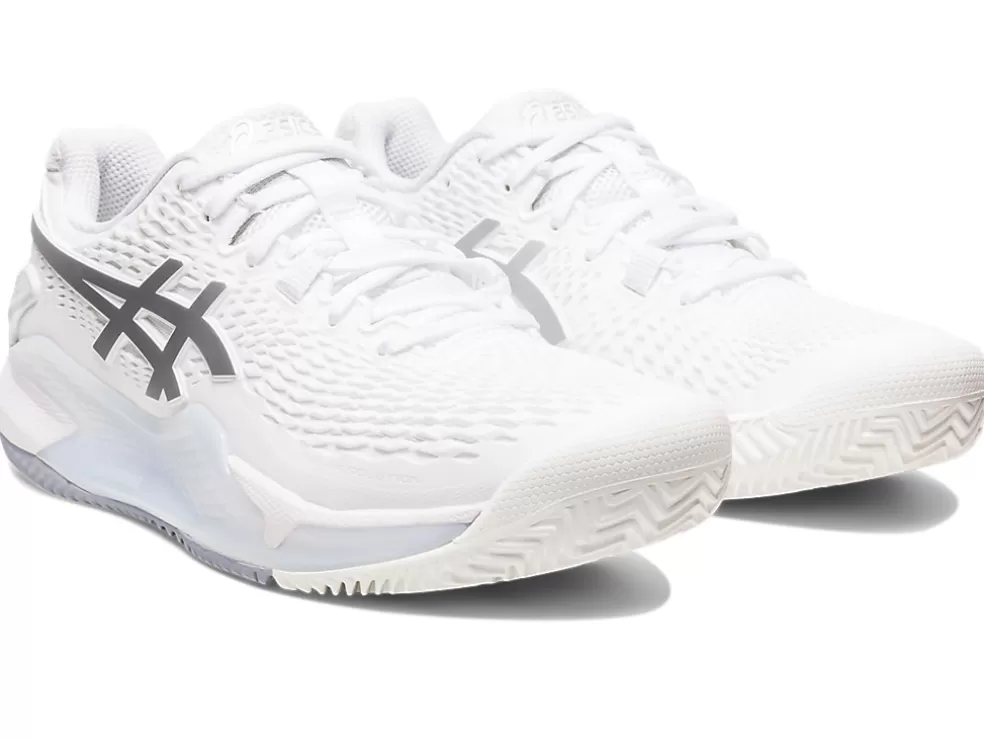 Flash Sale ASICS GEL-RESOLUTION 9 CLAY White/Pure Silver