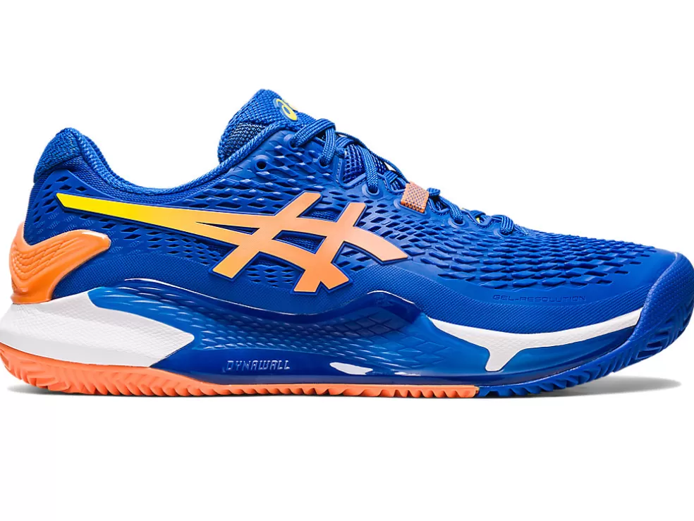 New ASICS GEL-RESOLUTION 9 CLAY Tuna Blue/Sun Peach