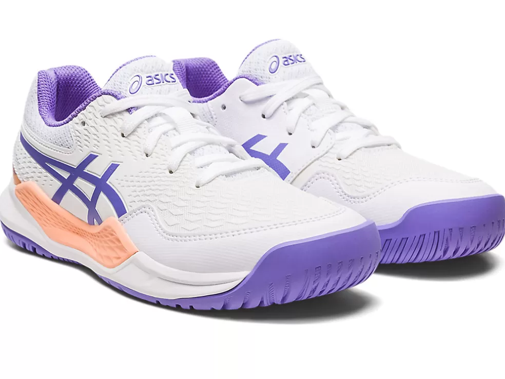 Cheap ASICS GEL-RESOLUTION 9 GRADE SCHOOL White/Amethyst