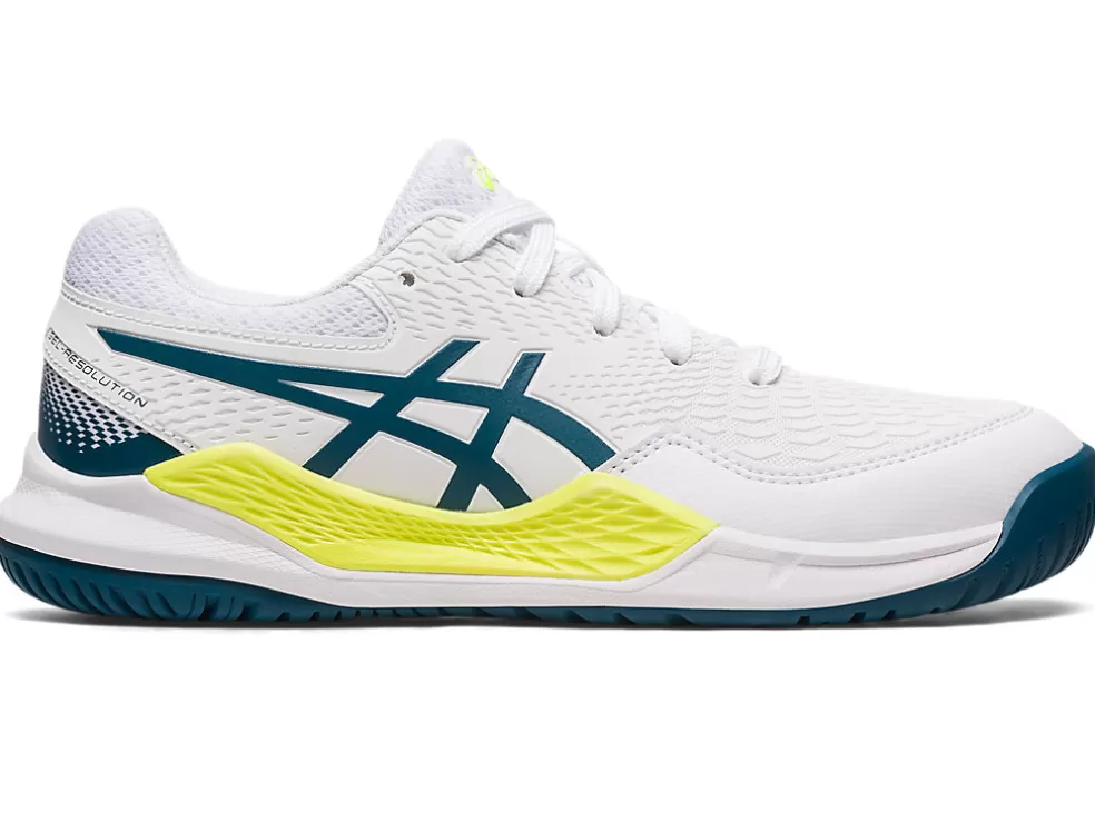 Sale ASICS GEL-RESOLUTION 9 GRADE SCHOOL White/Restful Teal